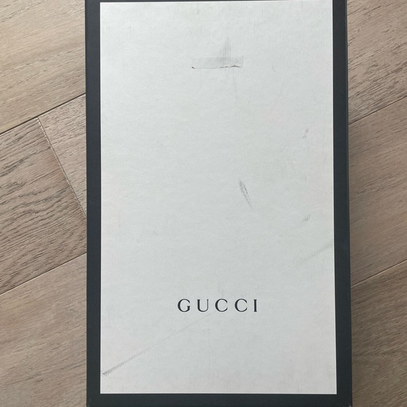 RARE gucci peyton heart heeled loafers in black multicolor leather size 37.5 - Picture 6 of 9